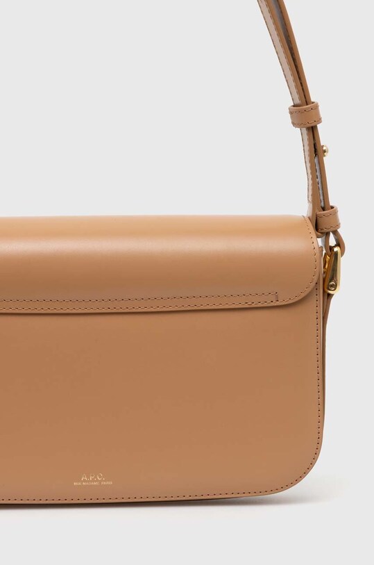 Αξεσουάρ Δερμάτινη τσάντα A.P.C. sac grace baguette PXBMW.F61615.CAS καφέ