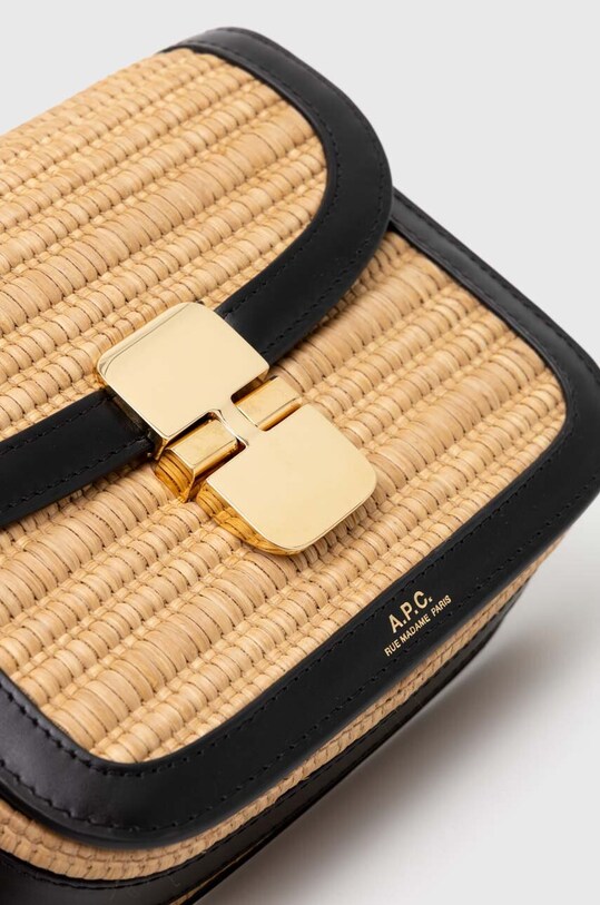 A.P.C. poseta sac grace mini negru VIALB.F61515.LZZ