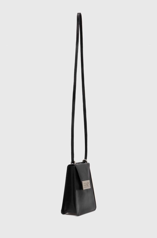 Kožna torba MM6 Maison Margiela Numbers Vertical Mini Bag SB5WG0018 crna SS24