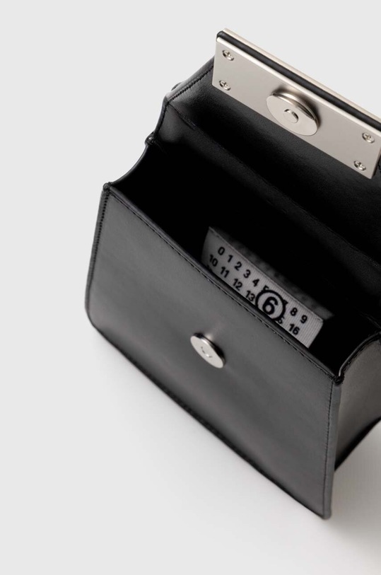 MM6 Maison Margiela leather handbag Numbers Vertical Mini Bag SB5WG0018 black