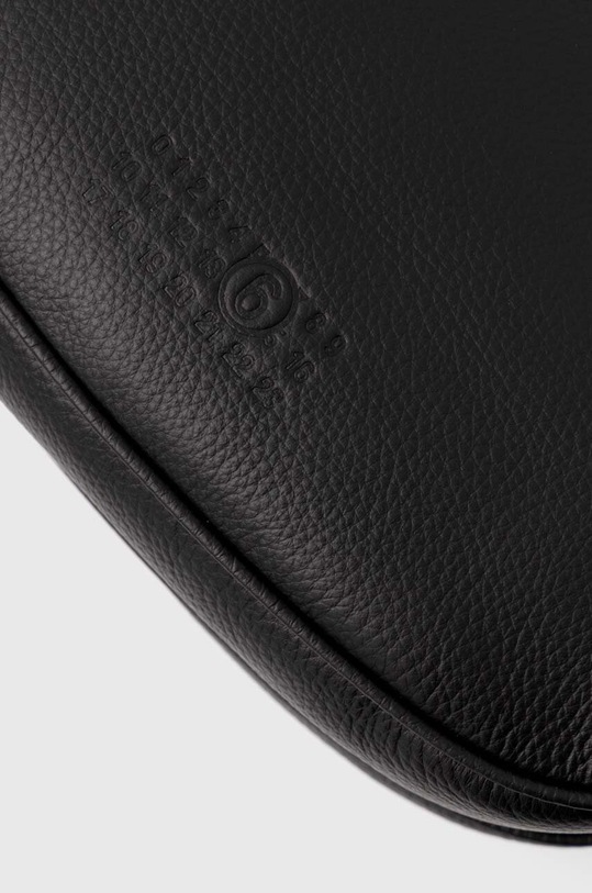 Kožená kabelka MM6 Maison Margiela černá SB5ZH0005