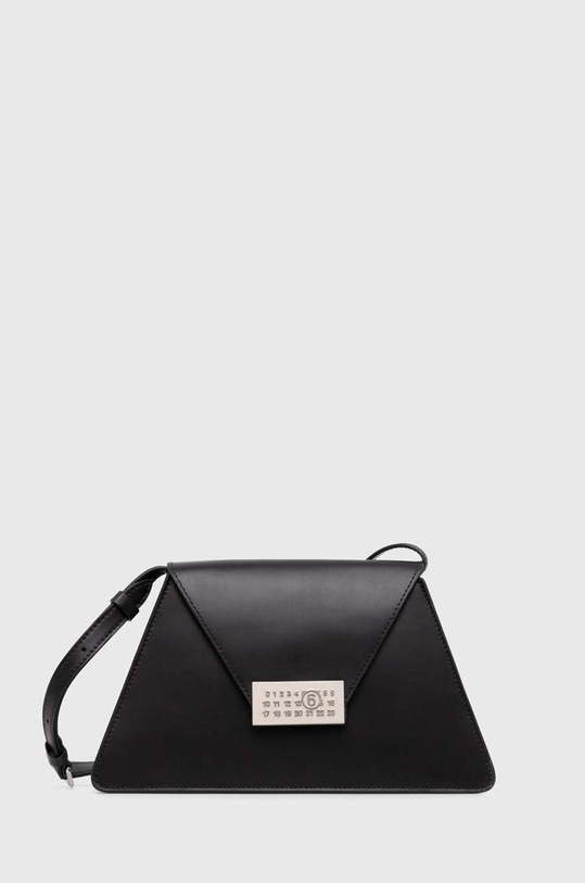 MM6 Maison Margiela borsa a mano in pelle semplice nero SB5ZH0010