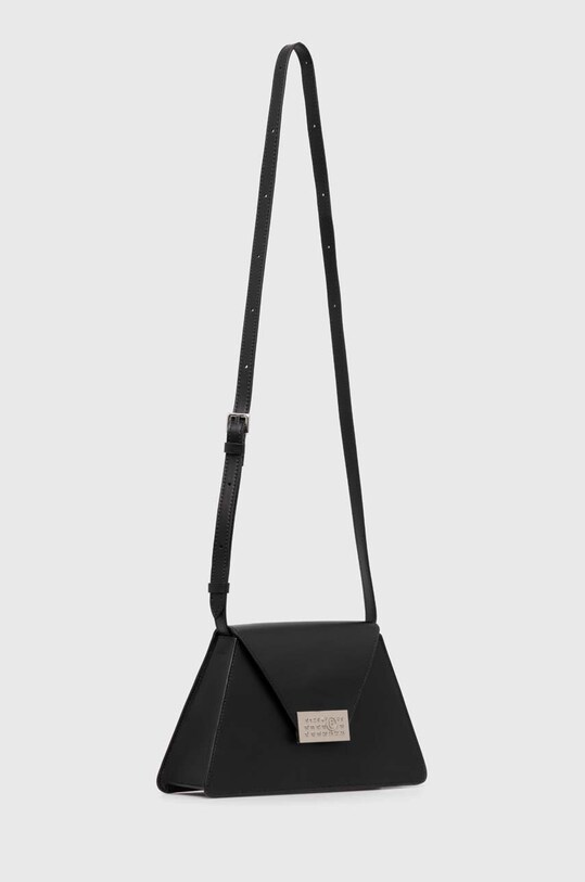 MM6 Maison Margiela poseta de piele SB5ZH0010 negru SS24