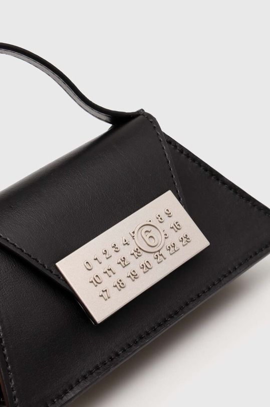 MM6 Maison Margiela poseta de piele negru SB5ZI0006