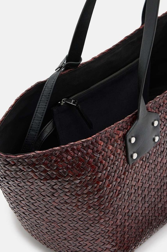 AllSaints torebka MOSLEY STRAW TOTE żółty WB725Z