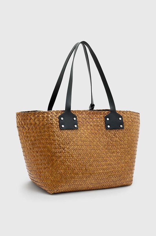 AllSaints torebka MOSLEY STRAW TOTE WB725Z brązowy SS24