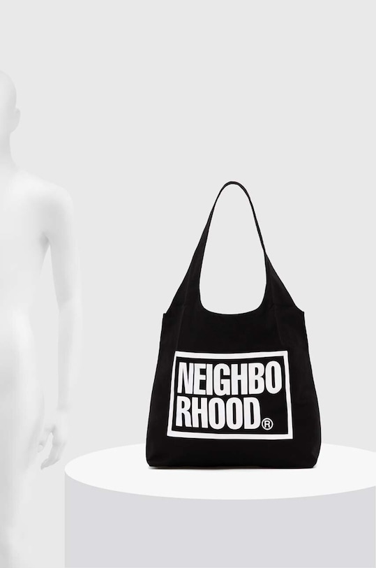 NEIGHBORHOOD borsa a mano in cotone ID Tote Bag-M 241MYNH.CG01