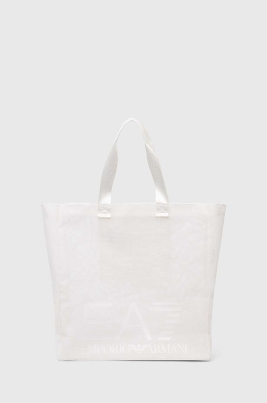 Plážová taška EA7 Emporio Armani nášivka bílá 289503.4R943.00010