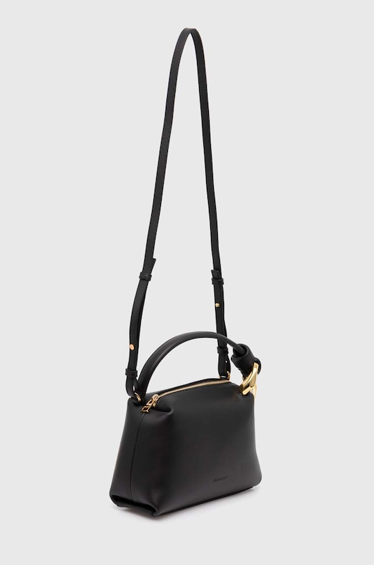 JW Anderson leather handbag Small Corner Bag HB0603.LA0307.999 black SS24