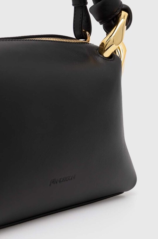 JW Anderson leather handbag Small Corner Bag black HB0603.LA0307.999