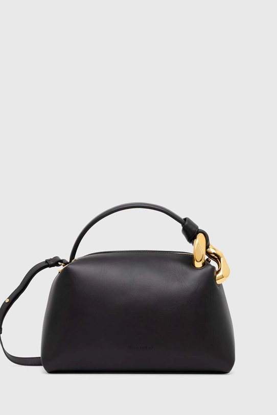 JW Anderson leather handbag Corner Bag detachable strap black HB0557.LA0307.999