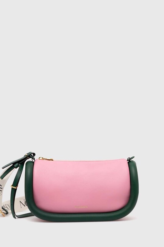 JW Anderson leather handbag The Bumper-15 detachable strap pink HB0577.LA0088.332