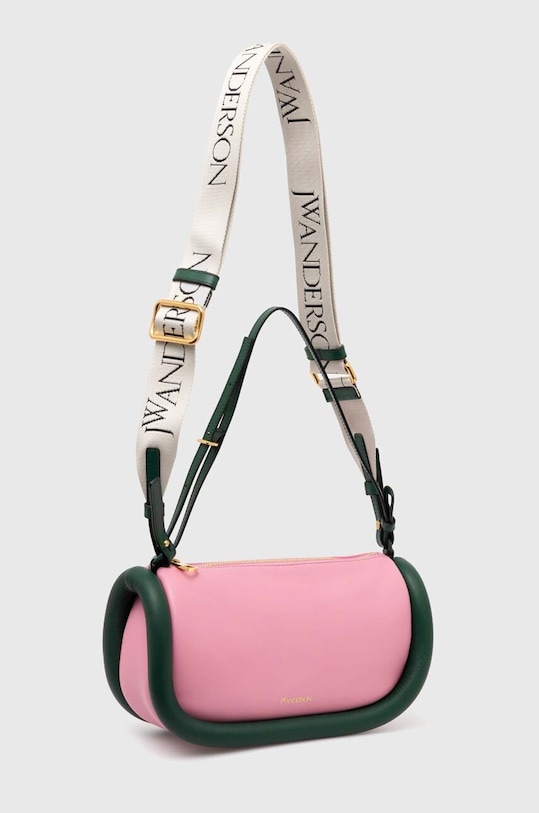 JW Anderson leather handbag The Bumper-15 HB0577.LA0088.332 pink SS24