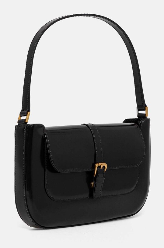 By Far poseta de piele 19PFMDASBLWMED negru SS24