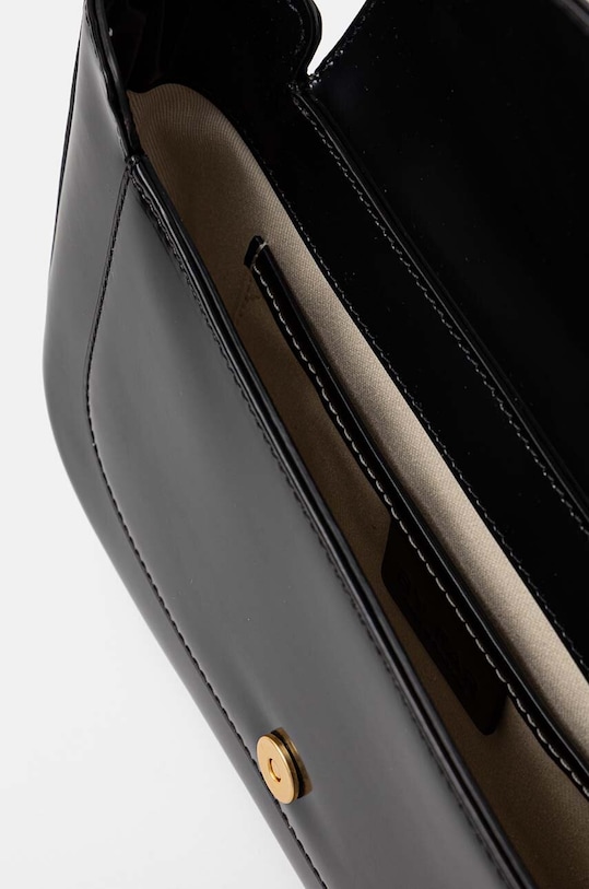 By Far torebka skórzana 19PFMDASBLWMED czarny