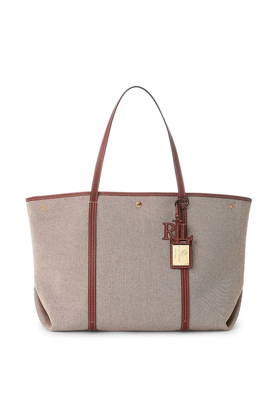 Lauren Ralph Lauren torebka skóra licowa beżowy 431920062