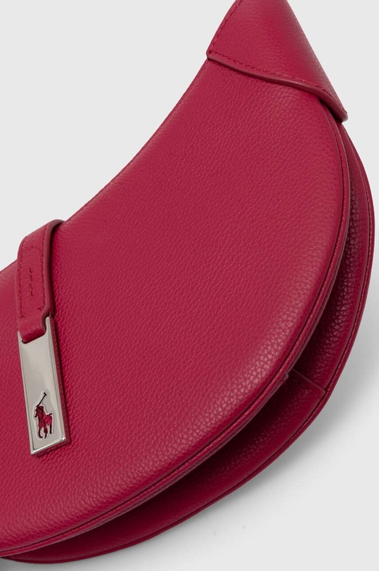 Δερμάτινη τσάντα Polo Ralph Lauren ροζ 428895802