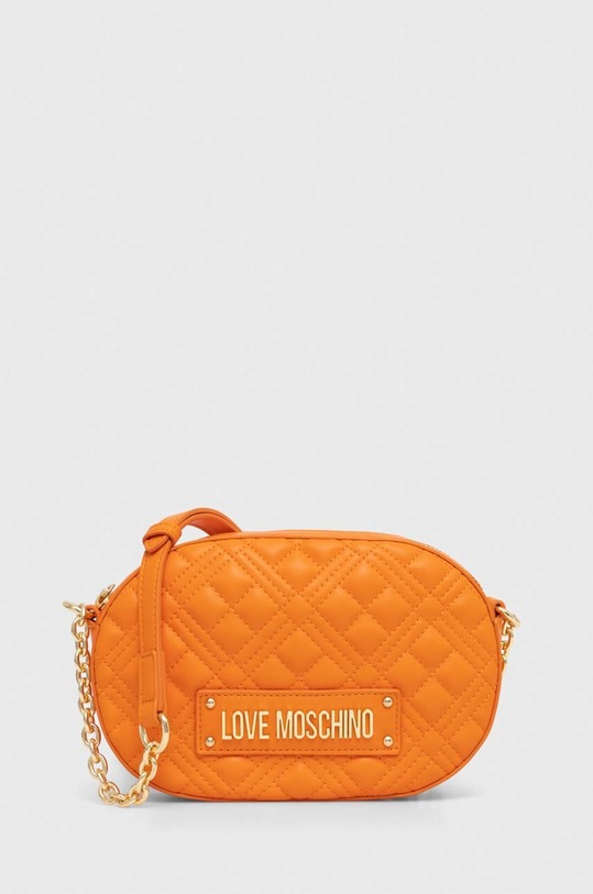 Kabelka Love Moschino nášivka oranžová JC4207PP0CKA0