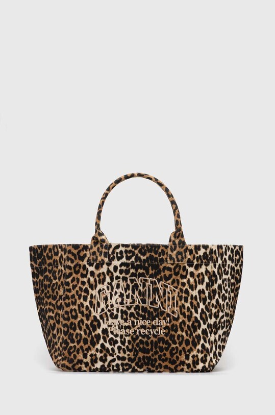 Bavlnená taška Superdry Shopper XXL Print vzorovaný hnedá A5822