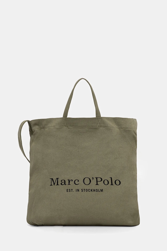 Marc O'Polo torebka bawełniana mieści A4 zielony B0118680301800
