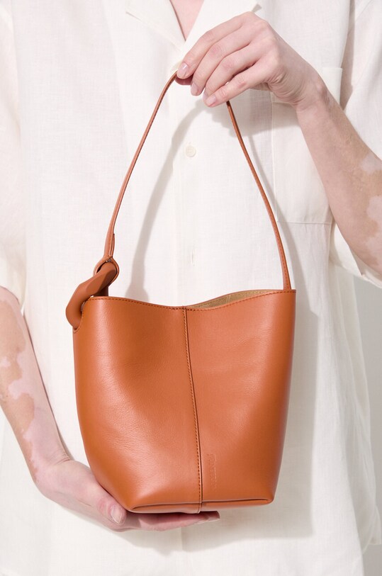 Kožna torba JW Anderson The Jwa Corner Small Bucket HB0614.LA0307.142