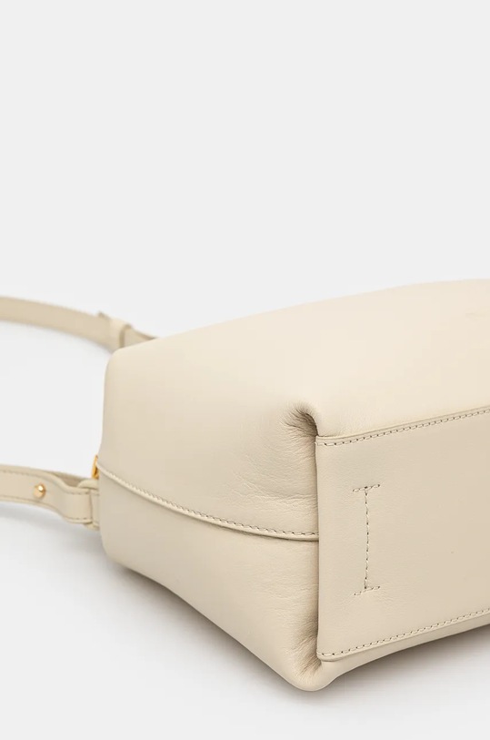 Kožená kabelka JW Anderson The Jwa Corner Bag béžová HB0618.LA0307.135
