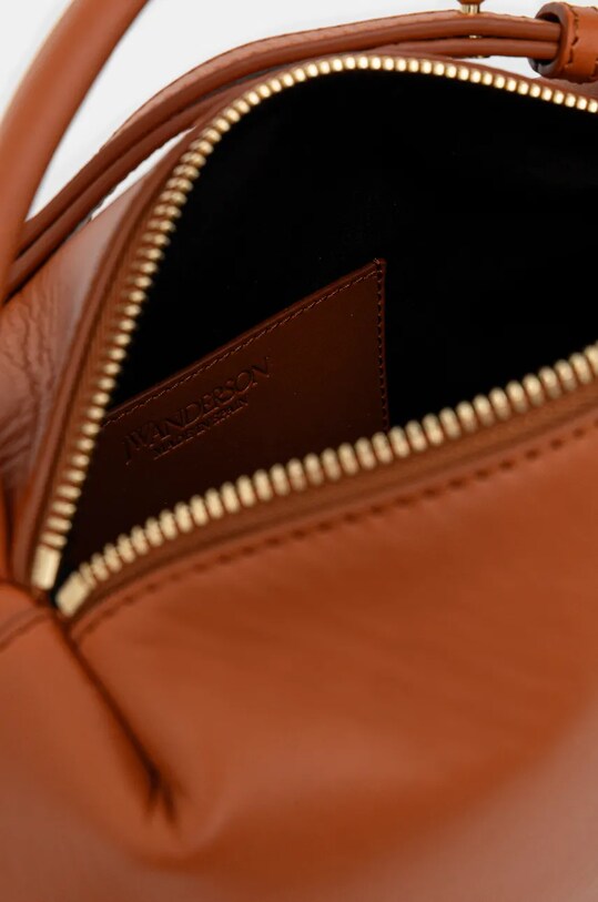 Kožna torba JW Anderson The Jwa Small Corner Bag HB0619.LA0307.142 smeđa