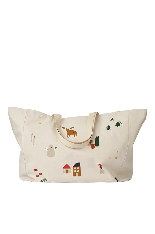 Bavlněná taška Liewood Maxi Totebag vzorovaný béžová LW14739