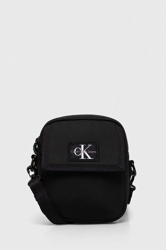 Παιδικό τσαντάκι Calvin Klein Jeans υφασμάτινο μαύρο IU0IU00558.PPYH