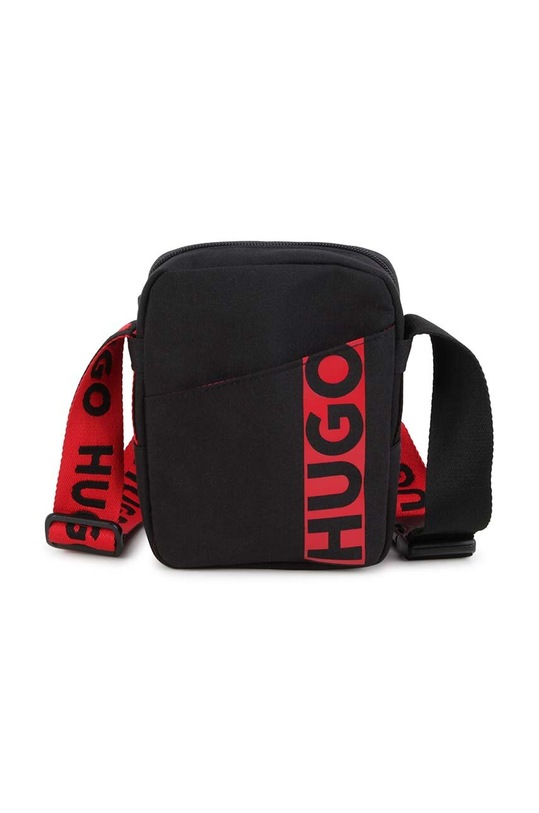 Παιδικό τσαντάκι HUGO υφασμάτινο μαύρο G00107.