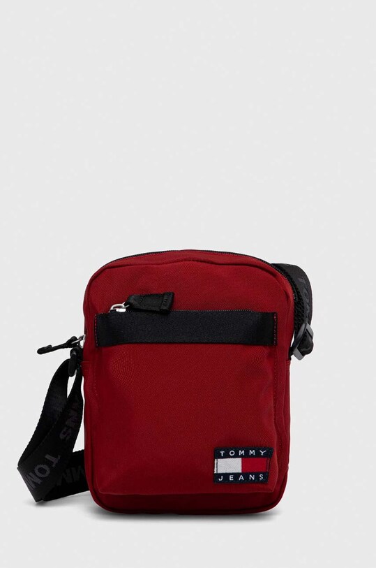 Malá taška Tommy Jeans jednofarebný burgundské AM0AM11967
