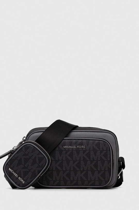 Шкіряна сумка Michael Kors лицьова шкіра чорний 33H3LHDC0L