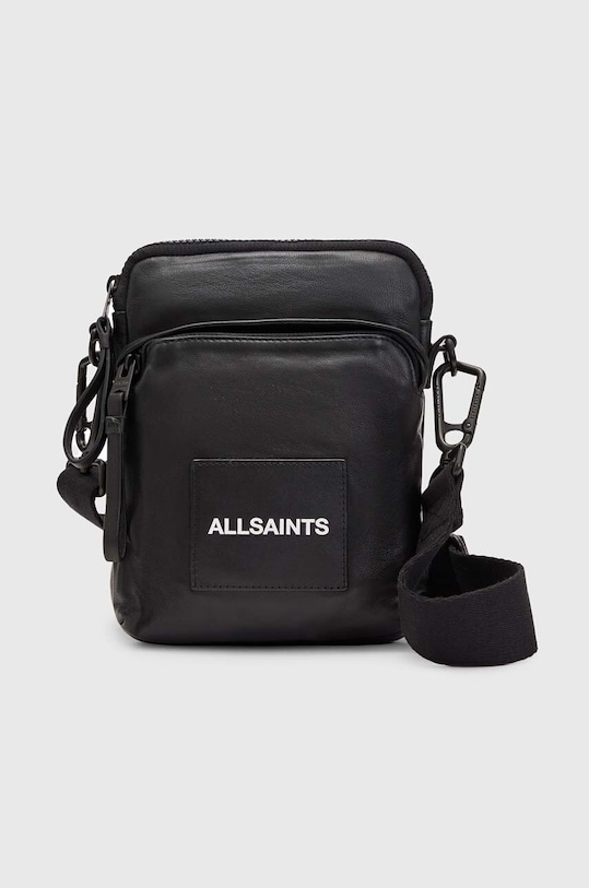 AllSaints saszetka skórzana Falcon skóra licowa czarny MB535X