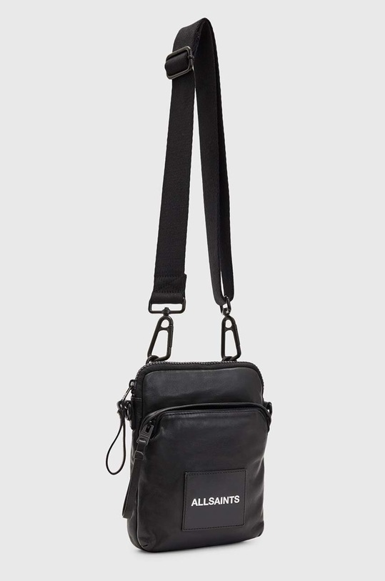 AllSaints borseta de piele Falcon MB535X negru SS24