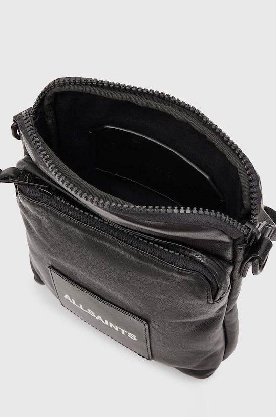Akcesoria AllSaints saszetka skórzana Falcon MB535X czarny