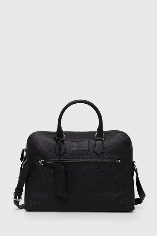 Polo Ralph Lauren bőr laptop táska nappa bőr fekete 405913851