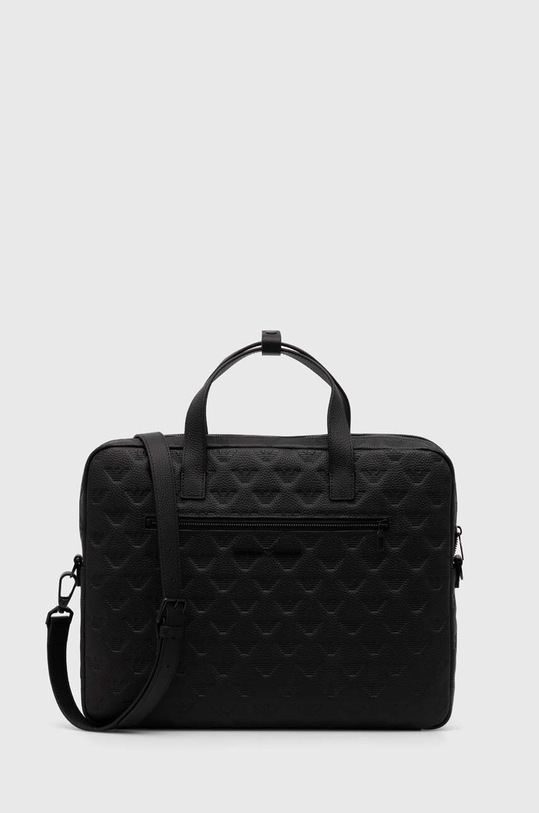 Emporio Armani torba skórzana skóra licowa czarny Y4P358.Y142V.NOS
