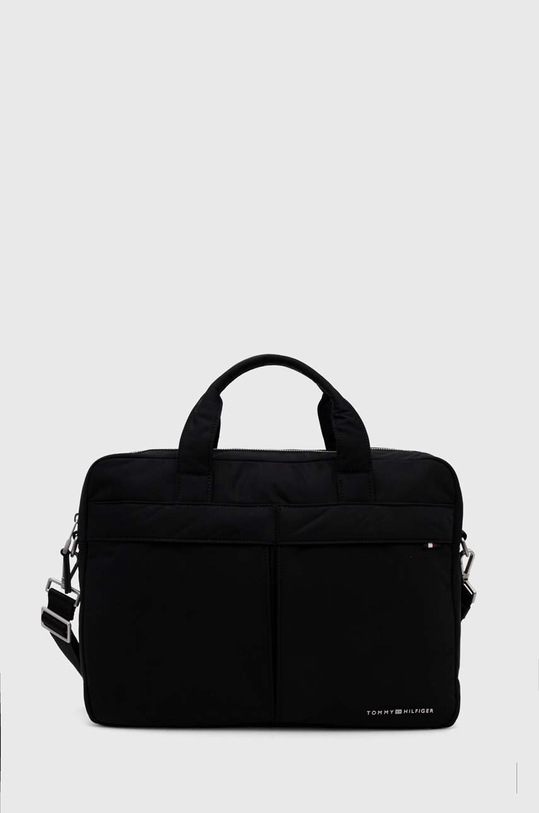 Taška na notebook Tommy Hilfiger jednofarebný čierna AM0AM12215