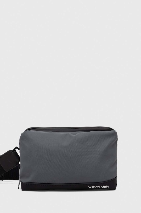 Calvin Klein saszetka nie mieści A4 szary K50K511624