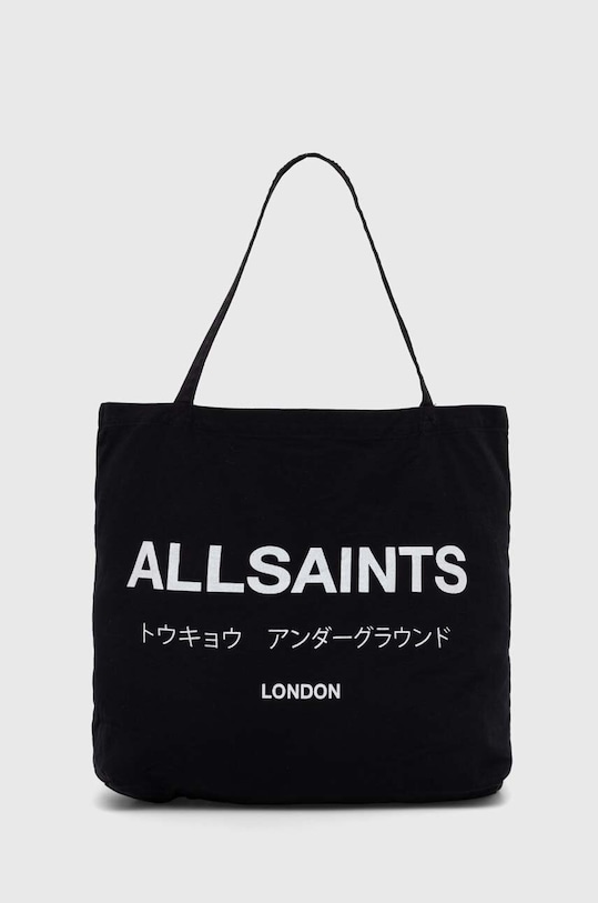 Τσάντα AllSaints υφασμάτινο μαύρο MB542X