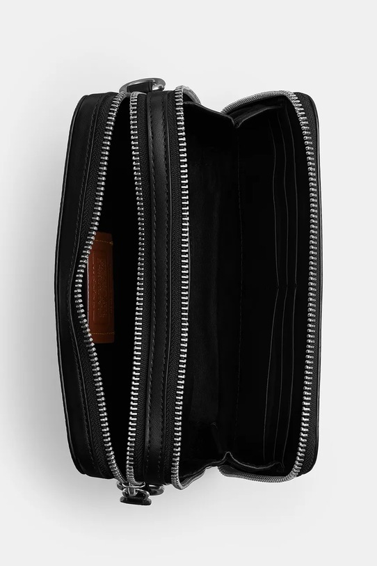 Coach saszetka skórzana czarny CR783