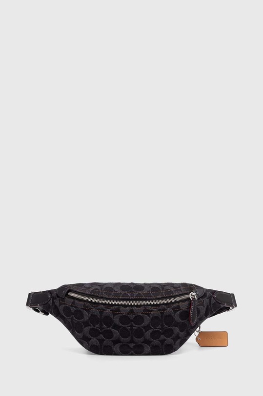 Сумка на пояс Coach узор чёрный CR785