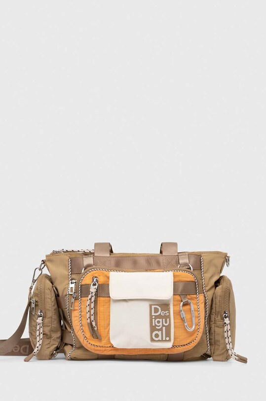 Desigual torba MODULARIS RIPS nie mieści A4 beżowy 24SAXY20