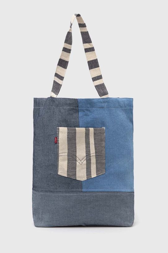 Levi's torba bawełniana mieści A4 niebieski D7514.0003
