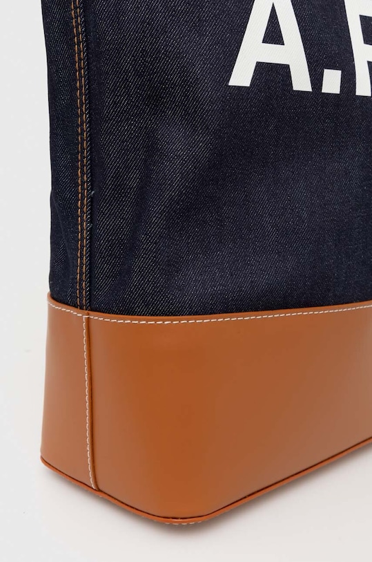 Torba A.P.C. tote axel smeđa CODDP.M61444.IAK