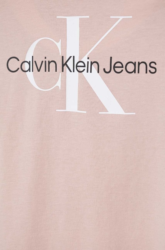 Αγορίστικα Παιδικό βαμβακερό μπλουζάκι Calvin Klein Jeans IU0IU00460.116.PPYH ροζ