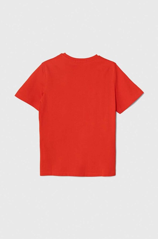 Детская хлопковая футболка Calvin Klein Jeans IU0IU00460.128.176.PPYH красный SS24
