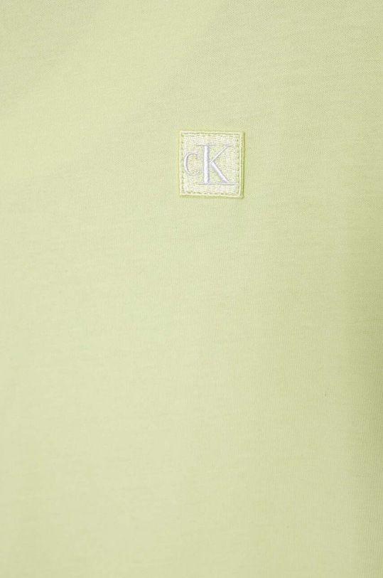 Мальчик Детская хлопковая футболка Calvin Klein Jeans IU0IU00543.128.176.PPYH зелёный
