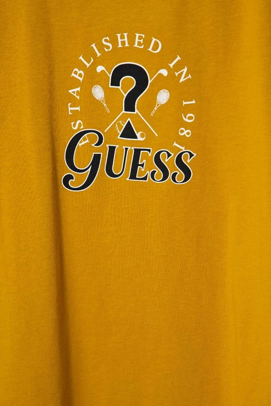 Chłopiec Guess t-shirt bawełniany dziecięcy L4RI10.K8HM4.PPYH żółty