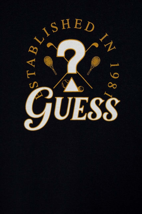 Chłopiec Guess t-shirt bawełniany dziecięcy L4RI10.K8HM4.PPYH granatowy